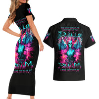 Witch Skull Couples Matching Short Sleeve Bodycon Dress and Hawaiian Shirt The Good Girl In Me Got Tired Of The Bullshit - Wonder Print Shop