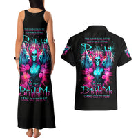 Witch Skull Couples Matching Tank Maxi Dress and Hawaiian Shirt The Good Girl In Me Got Tired Of The Bullshit - Wonder Print Shop
