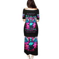 Witch Skull Family Matching Puletasi and Hawaiian Shirt The Good Girl In Me Got Tired Of The Bullshit - Wonder Print Shop