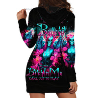 Witch Skull Hoodie Dress The Good Girl In Me Got Tired Of The Bullshit - Wonder Print Shop