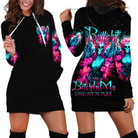Witch Skull Hoodie Dress The Good Girl In Me Got Tired Of The Bullshit - Wonder Print Shop
