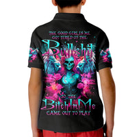 Witch Skull Kid Polo Shirt The Good Girl In Me Got Tired Of The Bullshit - Wonder Print Shop