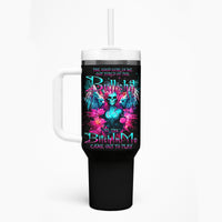 Witch Skull Tumbler With Handle The Good Girl In Me Got Tired Of The Bullshit - Wonder Print Shop