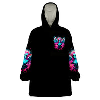 Witch Skull Wearable Blanket Hoodie The Good Girl In Me Got Tired Of The Bullshit - Wonder Print Shop