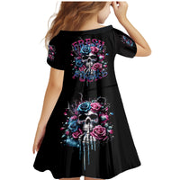 Rose Skull Family Matching Mermaid Dress and Hawaiian Shirt Fresh Out Of Fucks - Wonder Print Shop