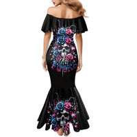 Rose Skull Mermaid Dress Fresh Out Of Fucks - Wonder Print Shop