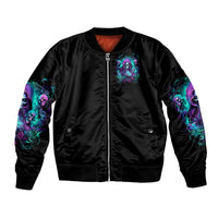 Witch Skull Bomber Jacket If I'm Too Quiet And Smiling You Might Want To Run - Wonder Print Shop