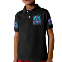 Witch Skull Kid Polo Shirt If I'm Too Quiet And Smiling You Might Want To Run - Wonder Print Shop