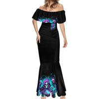 Witch Skull Mermaid Dress If I'm Too Quiet And Smiling You Might Want To Run - Wonder Print Shop