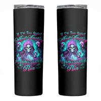 Witch Skull Skinny Tumbler If I'm Too Quiet And Smiling You Might Want To Run - Wonder Print Shop