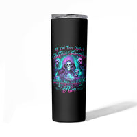 Witch Skull Skinny Tumbler If I'm Too Quiet And Smiling You Might Want To Run - Wonder Print Shop