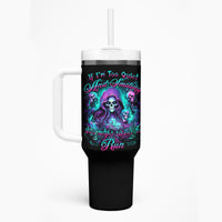 Witch Skull Tumbler With Handle If I'm Too Quiet And Smiling You Might Want To Run - Wonder Print Shop