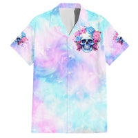 Flower Skull Family Matching Off Shoulder Short Dress and Hawaiian Shirt I'm Not Anti-Social I'm Just Not User Friendly - Wonder Print Shop