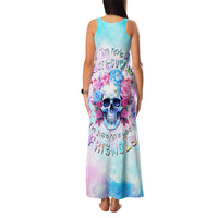 Flower Skull Family Matching Tank Maxi Dress and Hawaiian Shirt I'm Not Anti-Social I'm Just Not User Friendly - Wonder Print Shop
