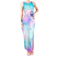 Flower Skull Tank Maxi Dress I'm Not Anti-Social I'm Just Not User Friendly - Wonder Print Shop