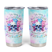 Flower Skull Tumbler Cup I'm Not Anti-Social I'm Just Not User Friendly - Wonder Print Shop
