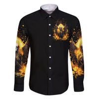 Angel Skull Family Matching Long Sleeve Bodycon Dress and Hawaiian Shirt Underestimate Me That 'll Be Fun - Wonder Print Shop