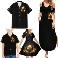 Angel Skull Family Matching Summer Maxi Dress and Hawaiian Shirt Underestimate Me That 'll Be Fun - Wonder Print Shop