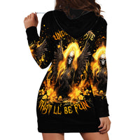 Angel Skull Hoodie Dress Underestimate Me That 'll Be Fun - Wonder Print Shop