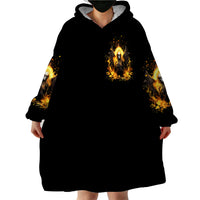 Angel Skull Wearable Blanket Hoodie Underestimate Me That 'll Be Fun - Wonder Print Shop
