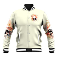 Rose Skull Baseball Jacket The Good Girl In Me Got Tired Of The Bullshit - Wonder Print Shop