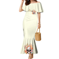 Rose Skull Family Matching Mermaid Dress and Hawaiian Shirt The Good Girl In Me Got Tired Of The Bullshit - Wonder Print Shop