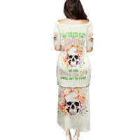 Rose Skull Family Matching Puletasi and Hawaiian Shirt The Good Girl In Me Got Tired Of The Bullshit - Wonder Print Shop