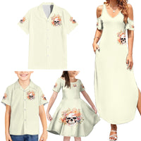Rose Skull Family Matching Summer Maxi Dress and Hawaiian Shirt The Good Girl In Me Got Tired Of The Bullshit - Wonder Print Shop