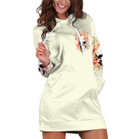 Rose Skull Hoodie Dress The Good Girl In Me Got Tired Of The Bullshit - Wonder Print Shop