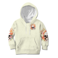 Rose Skull Kid Hoodie The Good Girl In Me Got Tired Of The Bullshit - Wonder Print Shop
