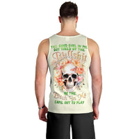 Rose Skull Men Tank Top The Good Girl In Me Got Tired Of The Bullshit - Wonder Print Shop