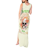 Rose Skull Tank Maxi Dress The Good Girl In Me Got Tired Of The Bullshit - Wonder Print Shop