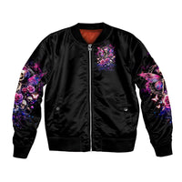 Fairy Skull Bomber Jacket Let Karma Handle Their Fate - Wonder Print Shop