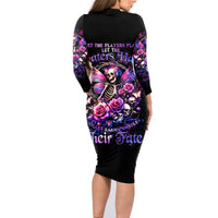 Fairy Skull Family Matching Long Sleeve Bodycon Dress and Hawaiian Shirt Let Karma Handle Their Fate - Wonder Print Shop