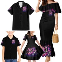 Fairy Skull Family Matching Mermaid Dress and Hawaiian Shirt Let Karma Handle Their Fate - Wonder Print Shop