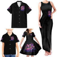 Fairy Skull Family Matching Tank Maxi Dress and Hawaiian Shirt Let Karma Handle Their Fate - Wonder Print Shop