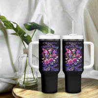 Fairy Skull Tumbler With Handle Let Karma Handle Their Fate - Wonder Print Shop