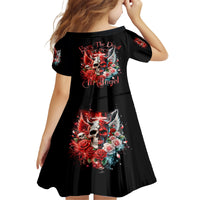 Evil Angel Skull Family Matching Puletasi and Hawaiian Shirt Even The Devil Was Once An Angel - Wonder Print Shop