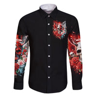 Evil Angel Skull Family Matching Short Sleeve Bodycon Dress and Hawaiian Shirt Even The Devil Was Once An Angel - Wonder Print Shop