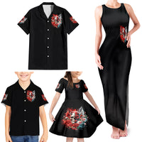 Evil Angel Skull Family Matching Tank Maxi Dress and Hawaiian Shirt Even The Devil Was Once An Angel - Wonder Print Shop