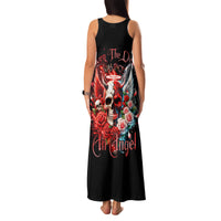 Evil Angel Skull Family Matching Tank Maxi Dress and Hawaiian Shirt Even The Devil Was Once An Angel - Wonder Print Shop