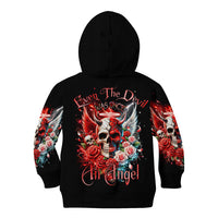 Evil Angel Skull Kid Hoodie Even The Devil Was Once An Angel - Wonder Print Shop