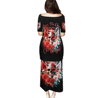 Evil Angel Skull Puletasi Even The Devil Was Once An Angel - Wonder Print Shop