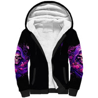 Reaper Skull Sherpa Hoodie I'm Not Anti-Social I'm Just Not User Friendly - Wonder Print Shop