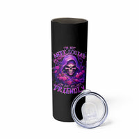 Reaper Skull Skinny Tumbler I'm Not Anti-Social I'm Just Not User Friendly - Wonder Print Shop