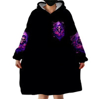 Reaper Skull Wearable Blanket Hoodie I'm Not Anti-Social I'm Just Not User Friendly - Wonder Print Shop