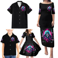 Witch Skull Family Matching Puletasi and Hawaiian Shirt The Good Girl In Me Got Tired Of The Bullshit - Wonder Print Shop