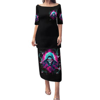 Witch Skull Family Matching Puletasi and Hawaiian Shirt The Good Girl In Me Got Tired Of The Bullshit - Wonder Print Shop