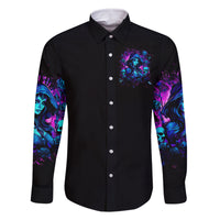 Witch Skull Family Matching Long Sleeve Bodycon Dress and Hawaiian Shirt Assuming Was Like Most Girls Was Your First Mistake - Wonder Print Shop