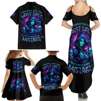 Witch Skull Family Matching Summer Maxi Dress and Hawaiian Shirt Assuming Was Like Most Girls Was Your First Mistake - Wonder Print Shop